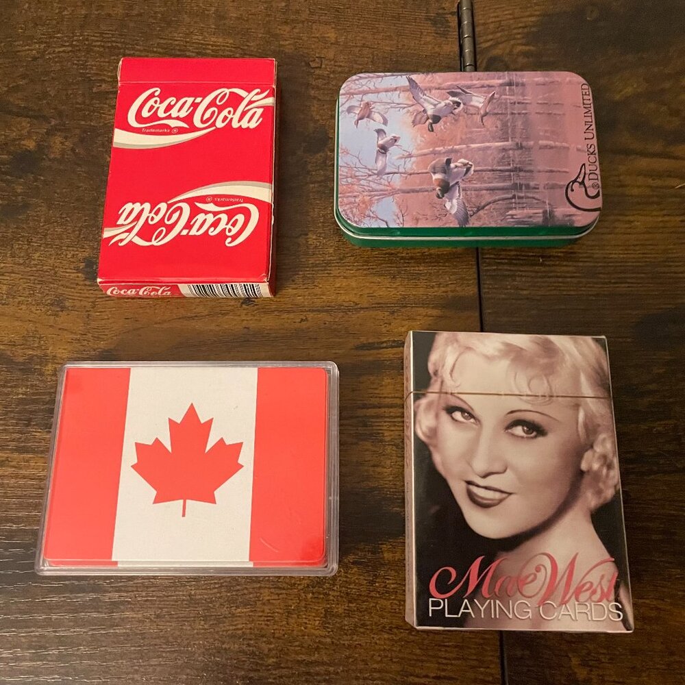Used Playing Cards (1 Vintage, 1989 Coca Cola)